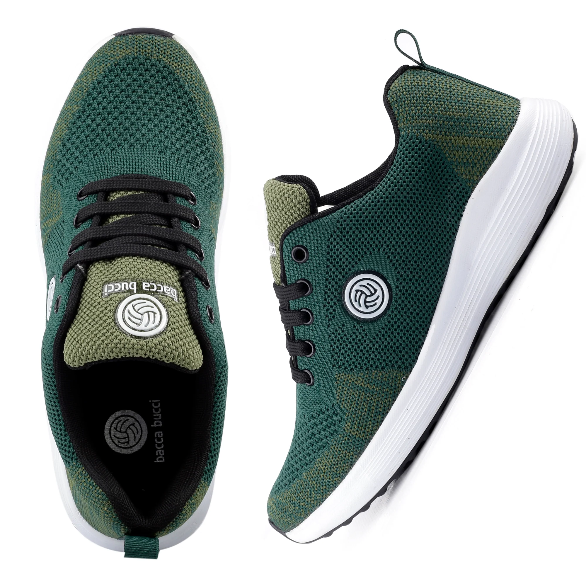 Bacca Bucci TOKYO Women Running Shoes | Green/Olive Women Sneakers Shoes For Casual Walk - Image 6